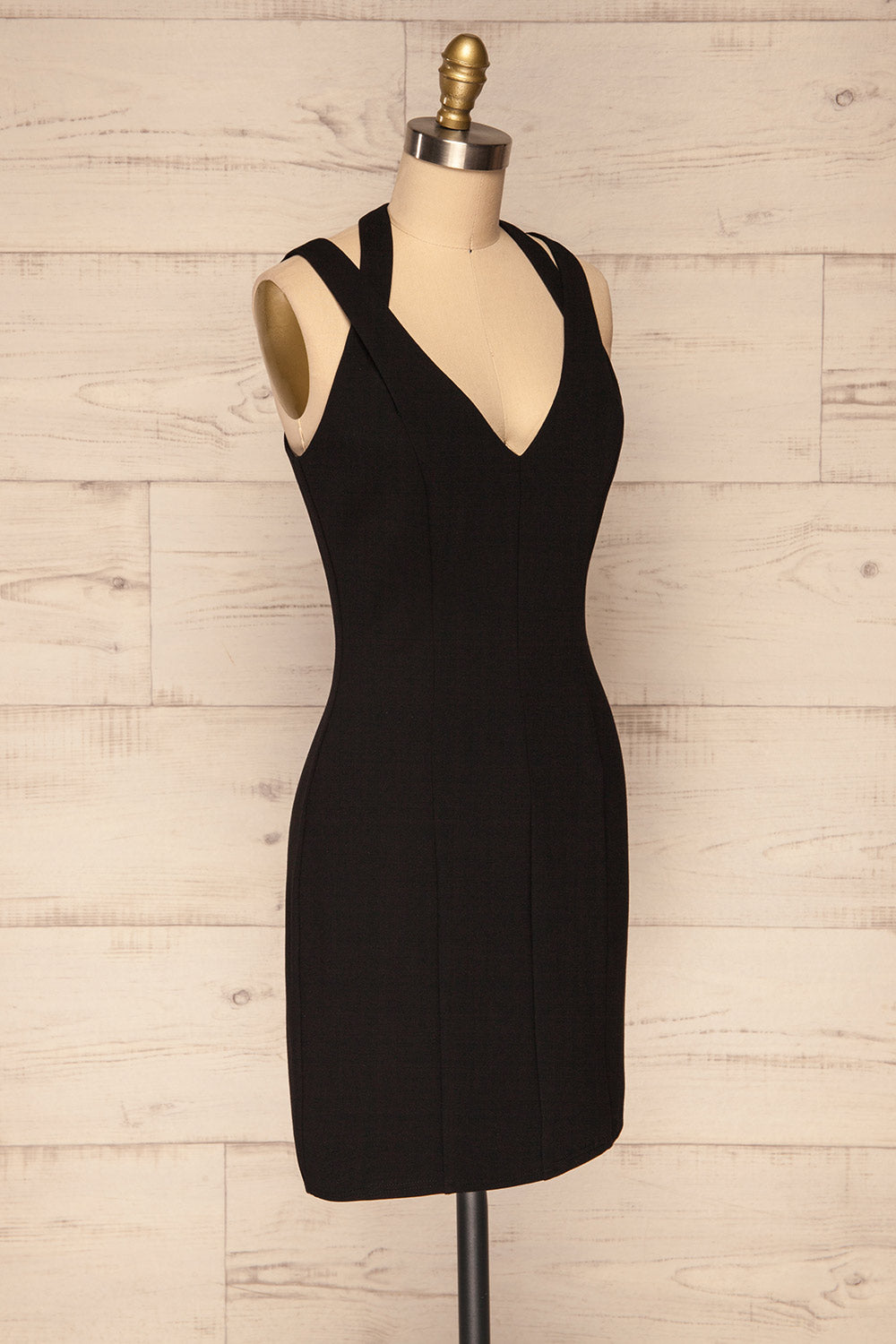 Augustin Black Fitted Cocktail Dress | La Petite Garçonne 3