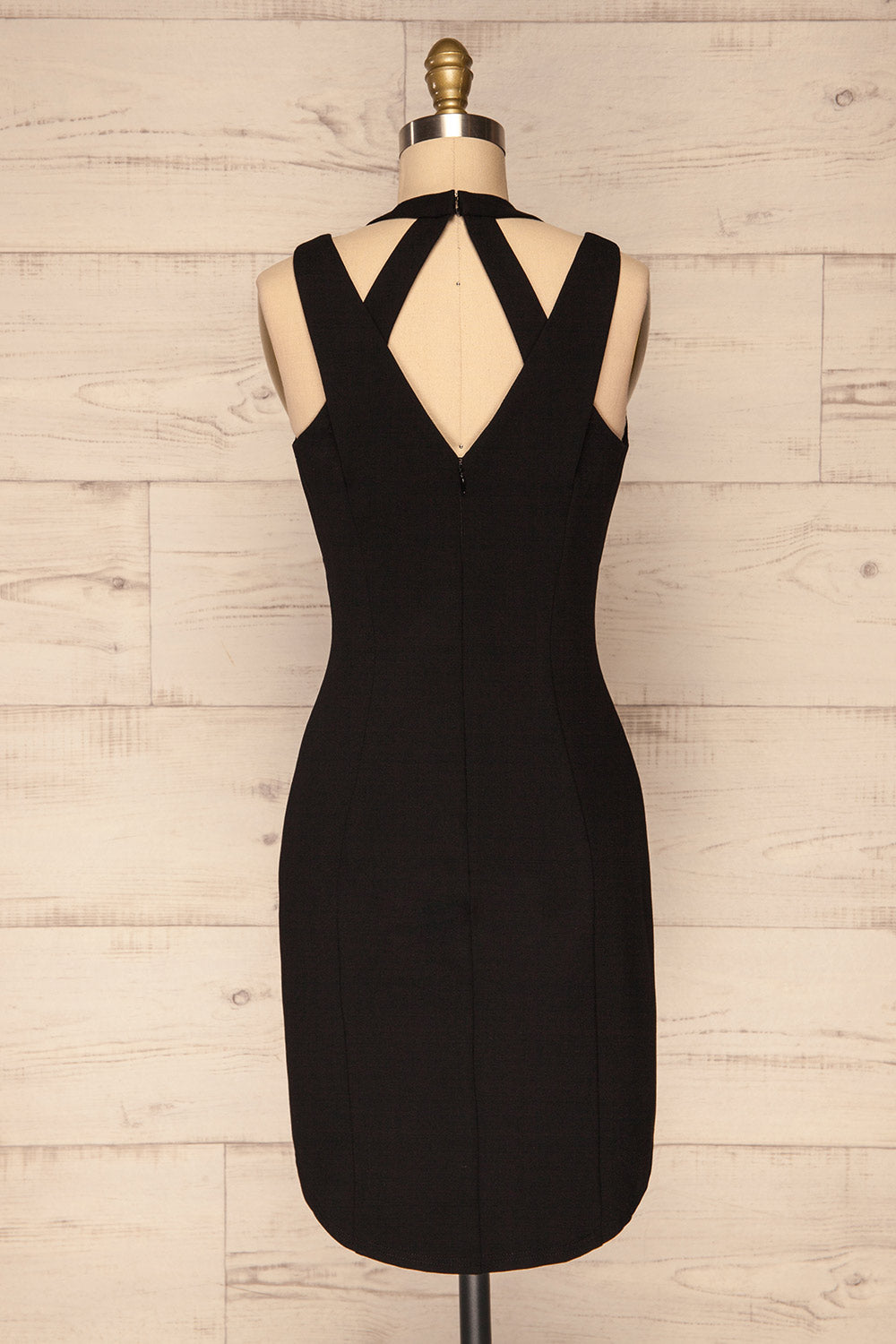 Augustin Black Fitted Cocktail Dress | La Petite Garçonne 6