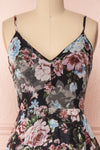 Aumakua Floral Maxi Wrap Dress | Robe Fleurie | Boutique 1861 front close-up