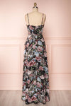 Aumakua Floral Maxi Wrap Dress | Robe Fleurie | Boutique 1861 back view