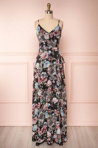 Aumakua Floral Maxi Wrap Dress | Boutique 1861