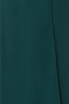 Aurelie Émeraude Green Maxi Wrap Dress | Boutique 1861 fabric detail