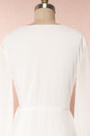 Aurelie Ivoire White Maxi Wrap Dress | Boutique 1861 back close-up