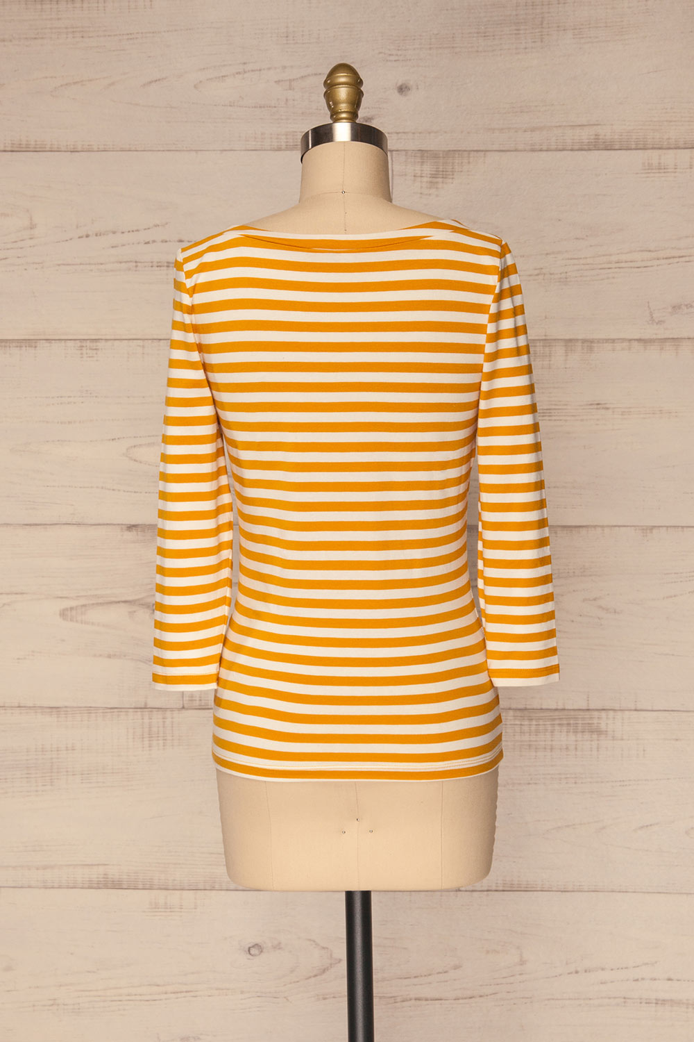 Austad Sun Mustard Yellow & White Striped Top | La Petite Garçonne 5