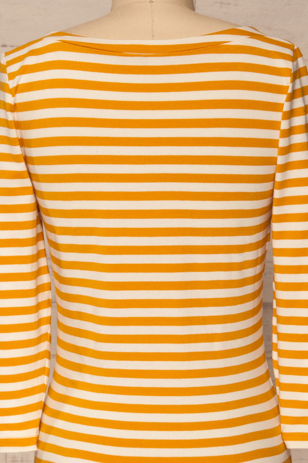 Austad Sun Mustard Yellow & White Striped Top | La Petite Garçonne 6