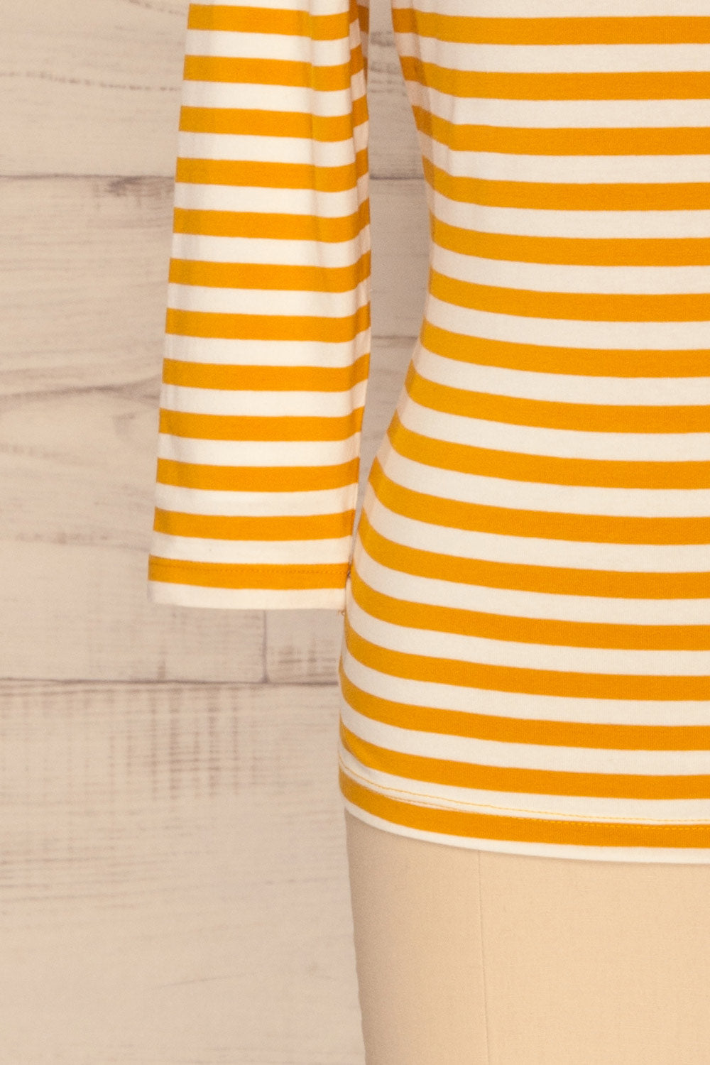 Austad Sun Mustard Yellow & White Striped Top | La Petite Garçonne 7