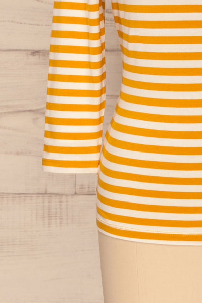 Austad Sun Mustard Yellow & White Striped Top | La Petite Garçonne 7