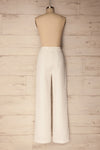 Averdobe Ivory Textured Wide Leg Dress Pants | La Petite Garçonne 5