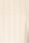 Aversa White Openwork T-Shirt with Open Back | La Petite Garçonne fabric detail