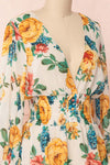 Aygen Colourful Floral Chiffon Peplum Blouse | Boutique 1861 4