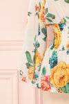 Aygen Colourful Floral Chiffon Peplum Blouse | Boutique 1861 8