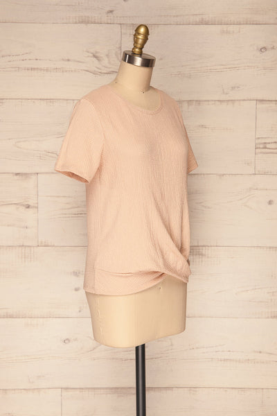 Baejon Aube Dusty Pink Crepe T-Shirt | La Petite Garçonne 3