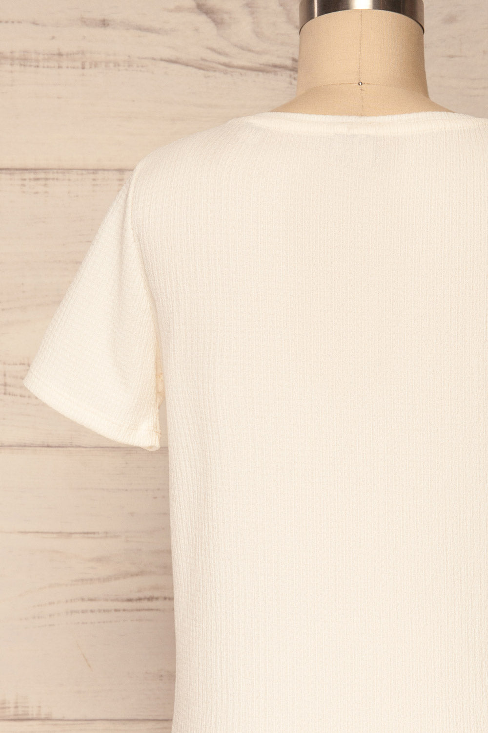 Baejon Jour White Crepe T-Shirt | La Petite Garçonne 6