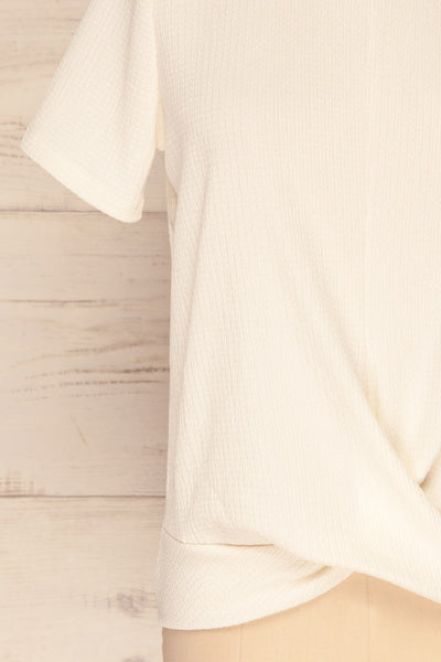 Baejon Jour White Crepe T-Shirt | La Petite Garçonne 7