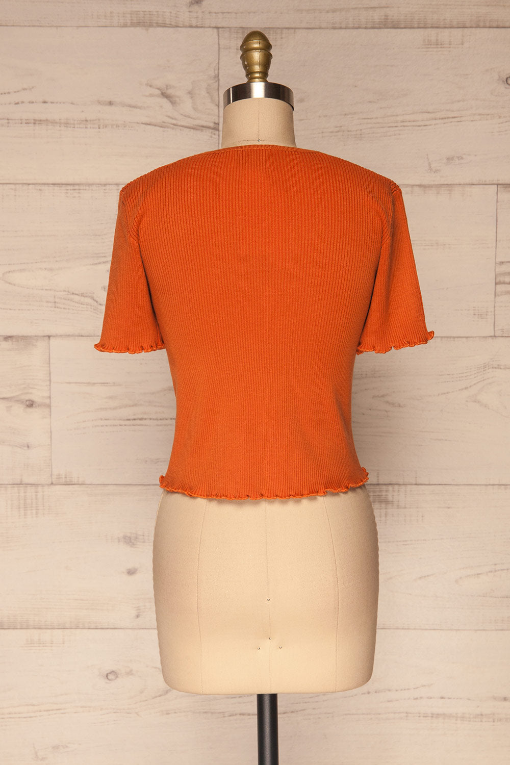 Balanos Rouille Short Sleeve w/ Bow Top | La petite garçonne back view 