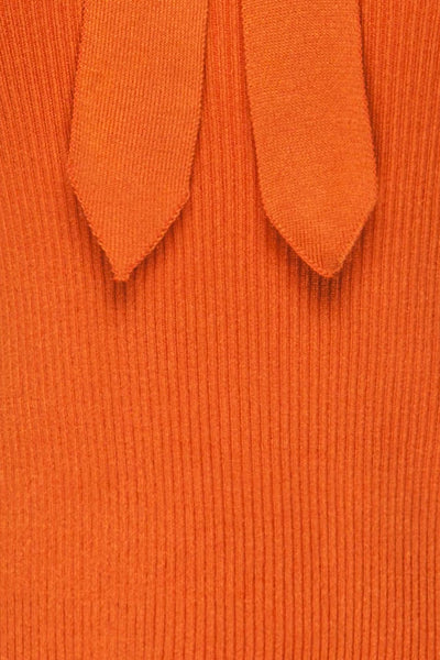 Balanos Rouille Short Sleeve w/ Bow Top | La petite garçonne fabric details