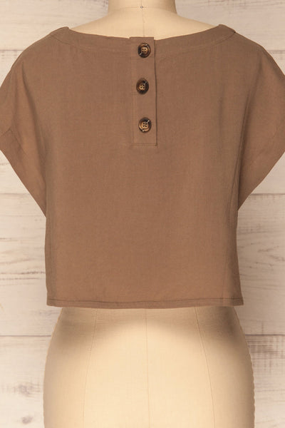 Balhary Khaki Short Sleeved Crop Top | La Petite Garçonne Chpt. 2 7