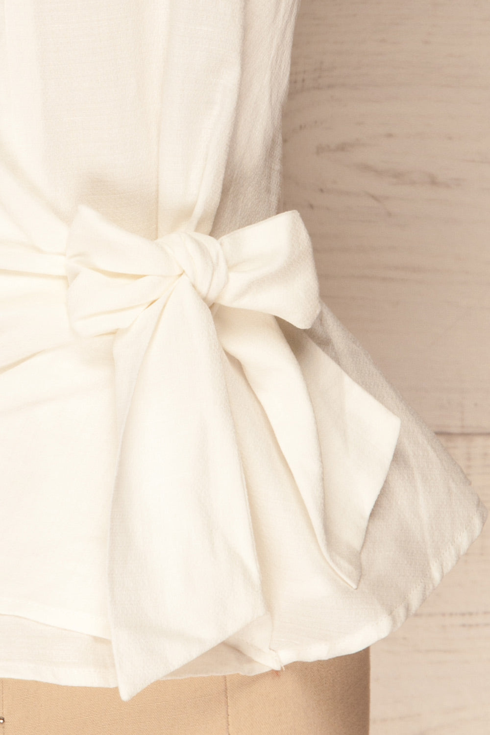 Ballenita White Halter Camisole with Knot | La Petite Garçonne 7