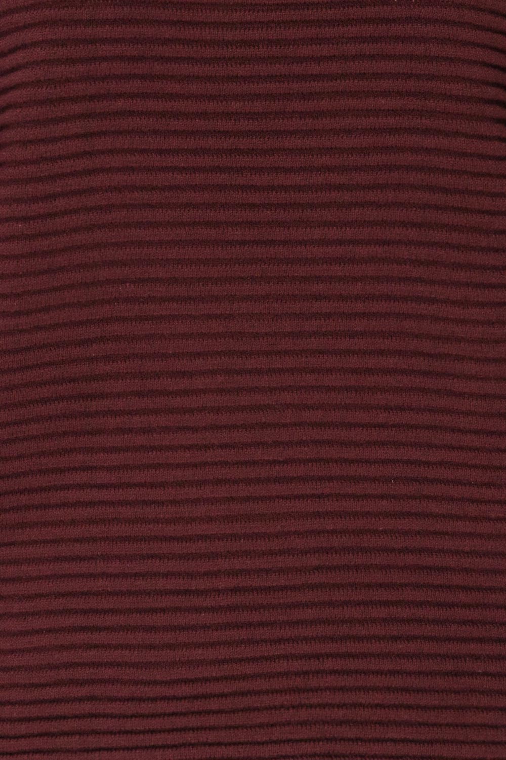 Ballina Burgundy Ribbed Knit Sweater | La Petite Garçonne fabric detail