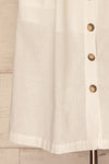 Balma Blanc White A-line Button-Up Midi Dress | La Petite Garçonne 7