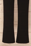 Balsillar Black Sleeveless Scalloped Jumpsuit | La Petite Garçonne bottom close up