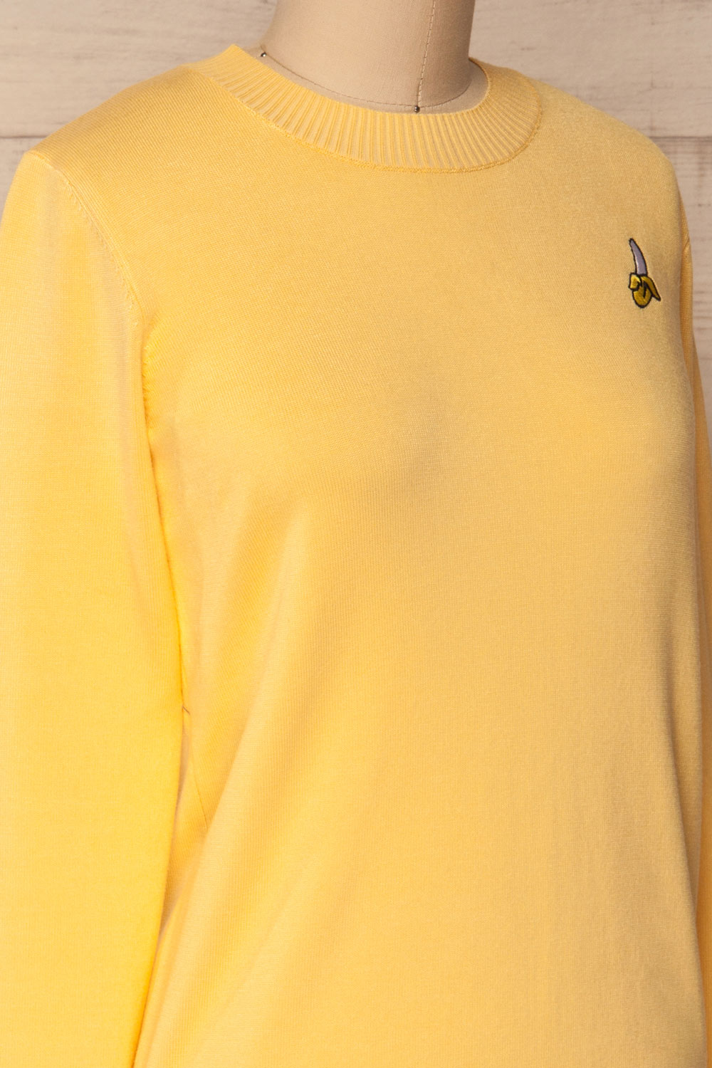 Bananah Yellow Embroidered Knit Sweater | La Petite Garçonne 6