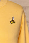 Bananah Yellow Embroidered Knit Sweater | La Petite Garçonne 3