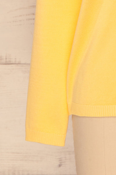 Bananah Yellow Embroidered Knit Sweater | La Petite Garçonne 9