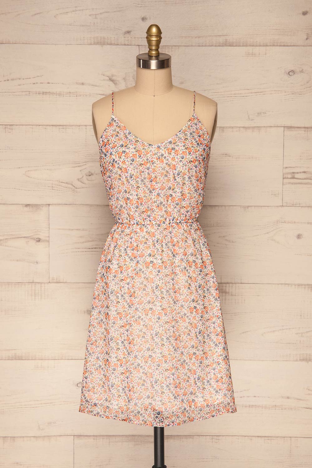 Banasur Flowers Print A-Line Summer Dress | La Petite Garçonne 1