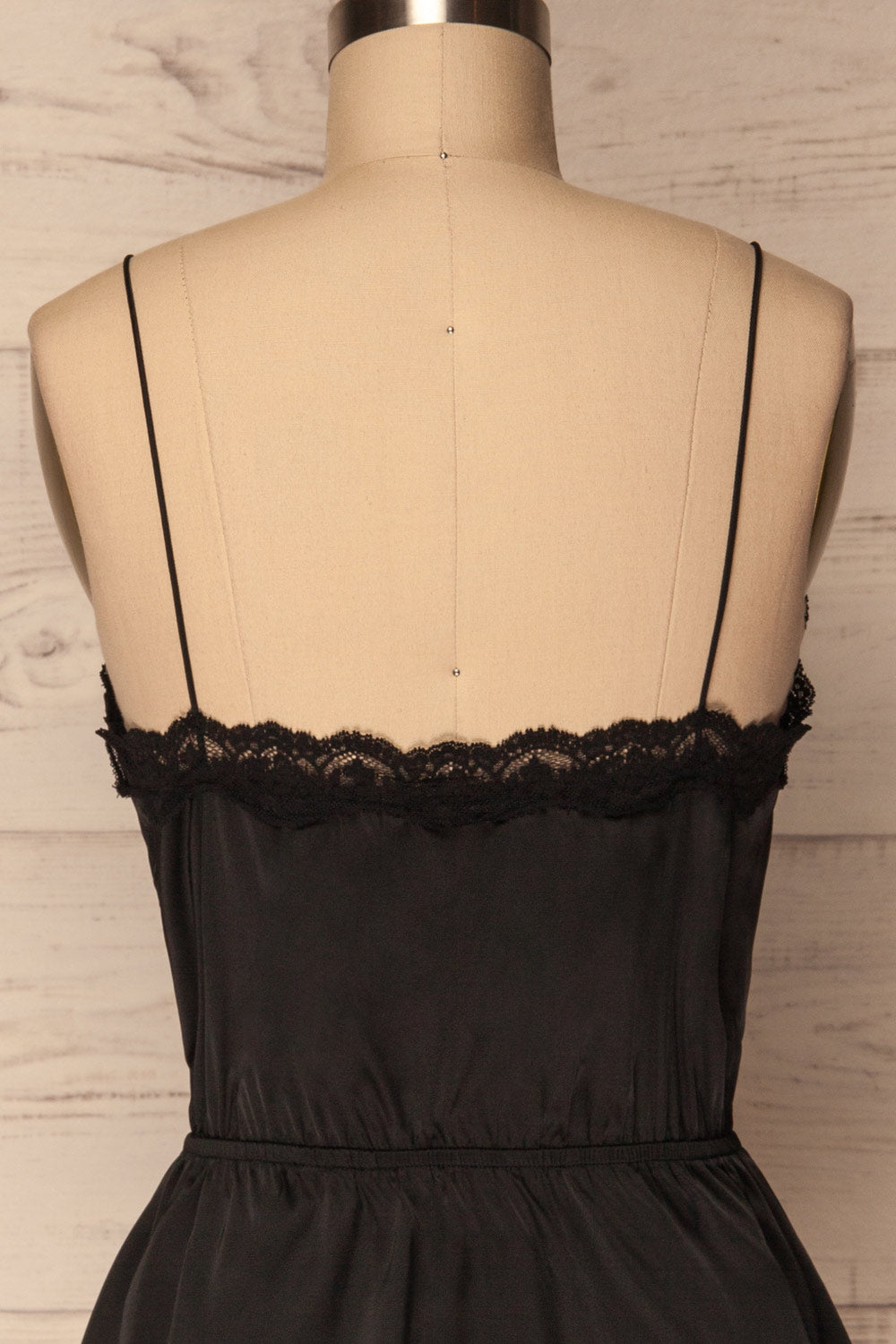 Bangor Black Satin & Lace Peplum Camisole | La Petite Garçonne 6