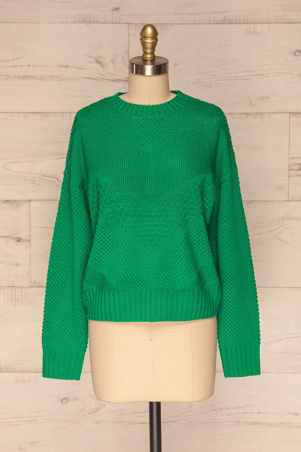 Banife Mint Green Knit Sweater | La Petite Garçonne 1