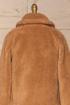 Bantigny Gingembre Beige Wooly Fleece Coat | La Petite Garçonne back close-up