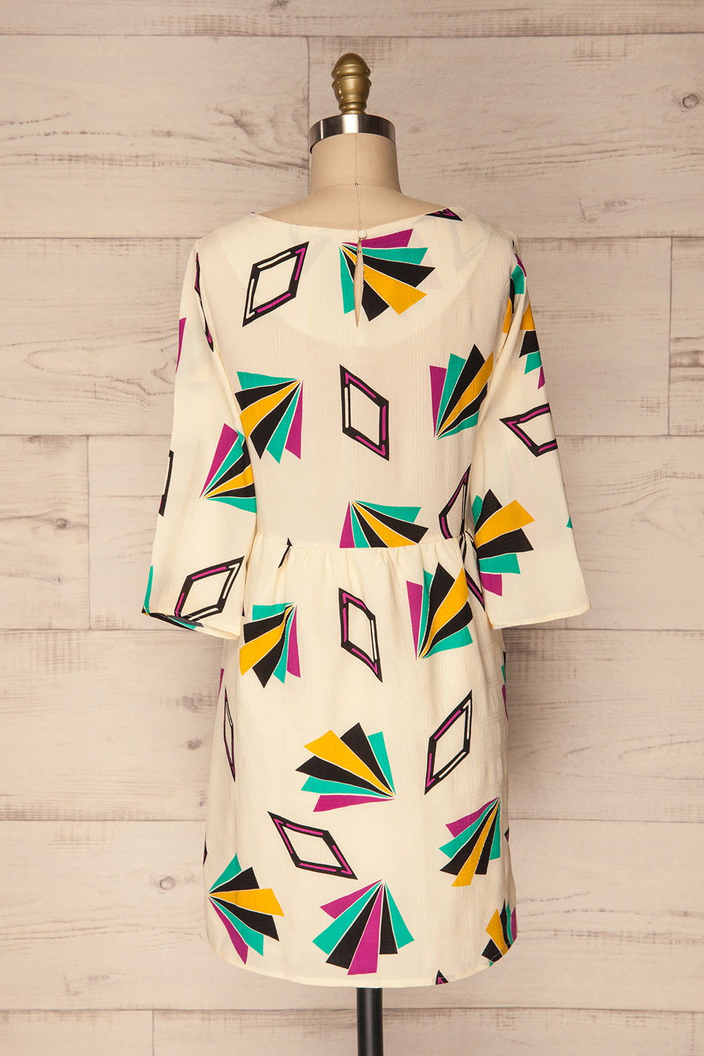 Bapska Colourfully Patterned Short A-Line Dress | La Petite Garçonne 5