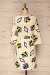 Bapska Colourfully Patterned Short A-Line Dress | La Petite Garçonne 5