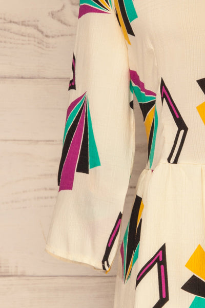 Bapska Colourfully Patterned Short A-Line Dress | La Petite Garçonne 7