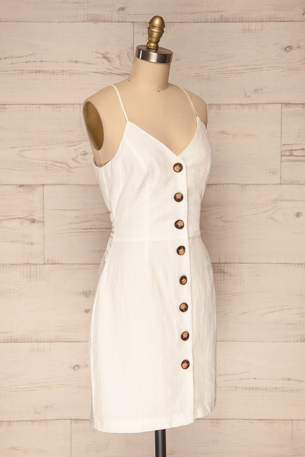 Baquerizo White Button-Up Summer Dress | La Petite Garçonne