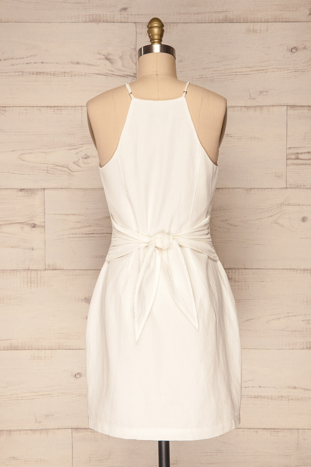 Baquerizo White Button-Up Summer Dress | La Petite Garçonne