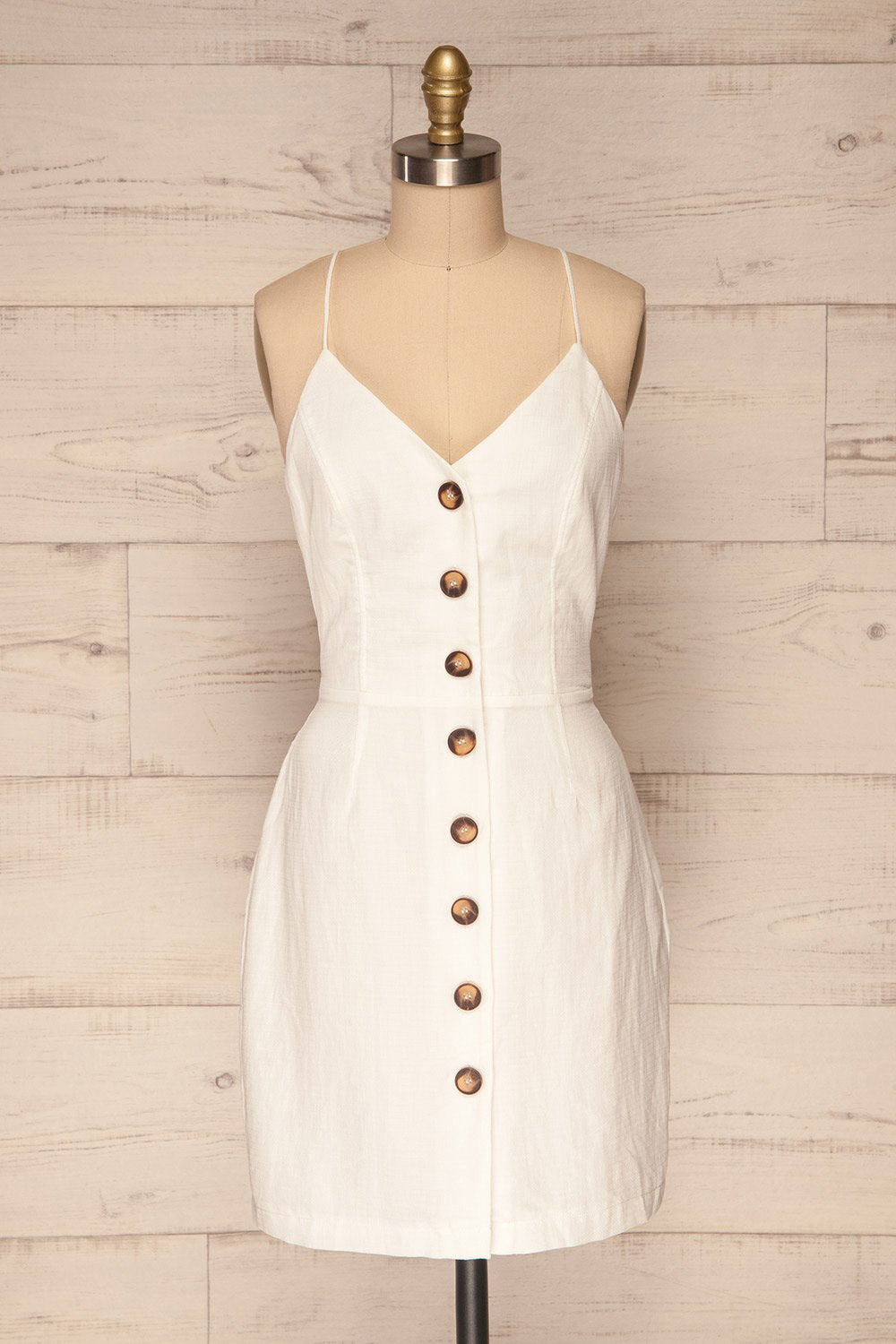 Baquerizo White Button-Up Summer Dress | La Petite Garçonne