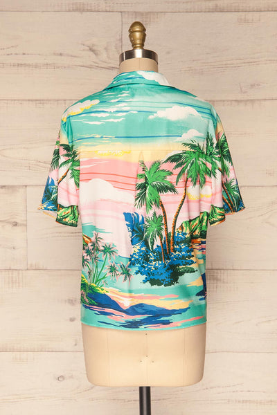 Barbados Colorful Tropical Short Sleeved Shirt | La Petite Garçonne 5