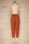 Barbascal Rust Orange Cropped Pants | La petite garçonne front view