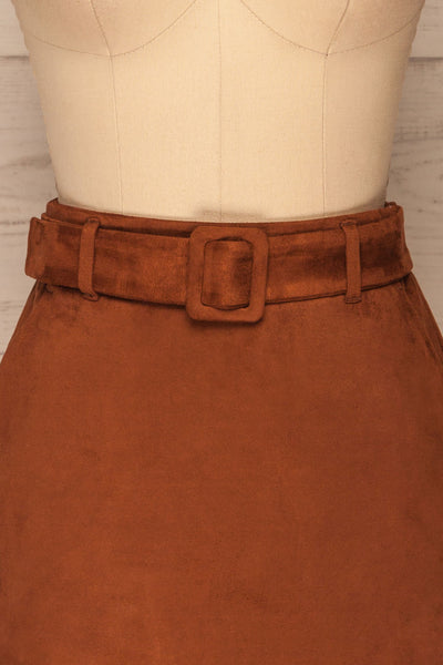 Barwang Muscade Mini Skirt | Mini Jupe front close up | La Petite Garçonne