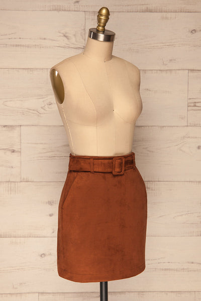 Barwang Muscade Mini Skirt | Mini Jupe side view | La Petite Garçonne