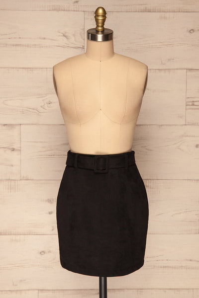 Barwang Noir Mini Skirt | Mini Jupe front view | La Petite Garçonne