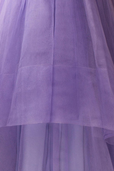 Basilie Lilas - Lilac V-neck Maxi Sleeveless Dress