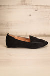 Bayard Noir Black Faux-Suede Pointed Toe Loafers | La Petite Garçonne 6