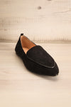 Bayard Noir Black Faux-Suede Pointed Toe Loafers | La Petite Garçonne 4