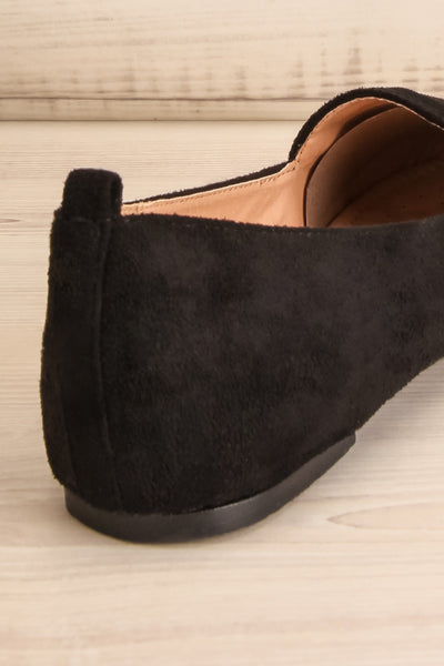 Bayard Noir Black Faux-Suede Pointed Toe Loafers | La Petite Garçonne 10