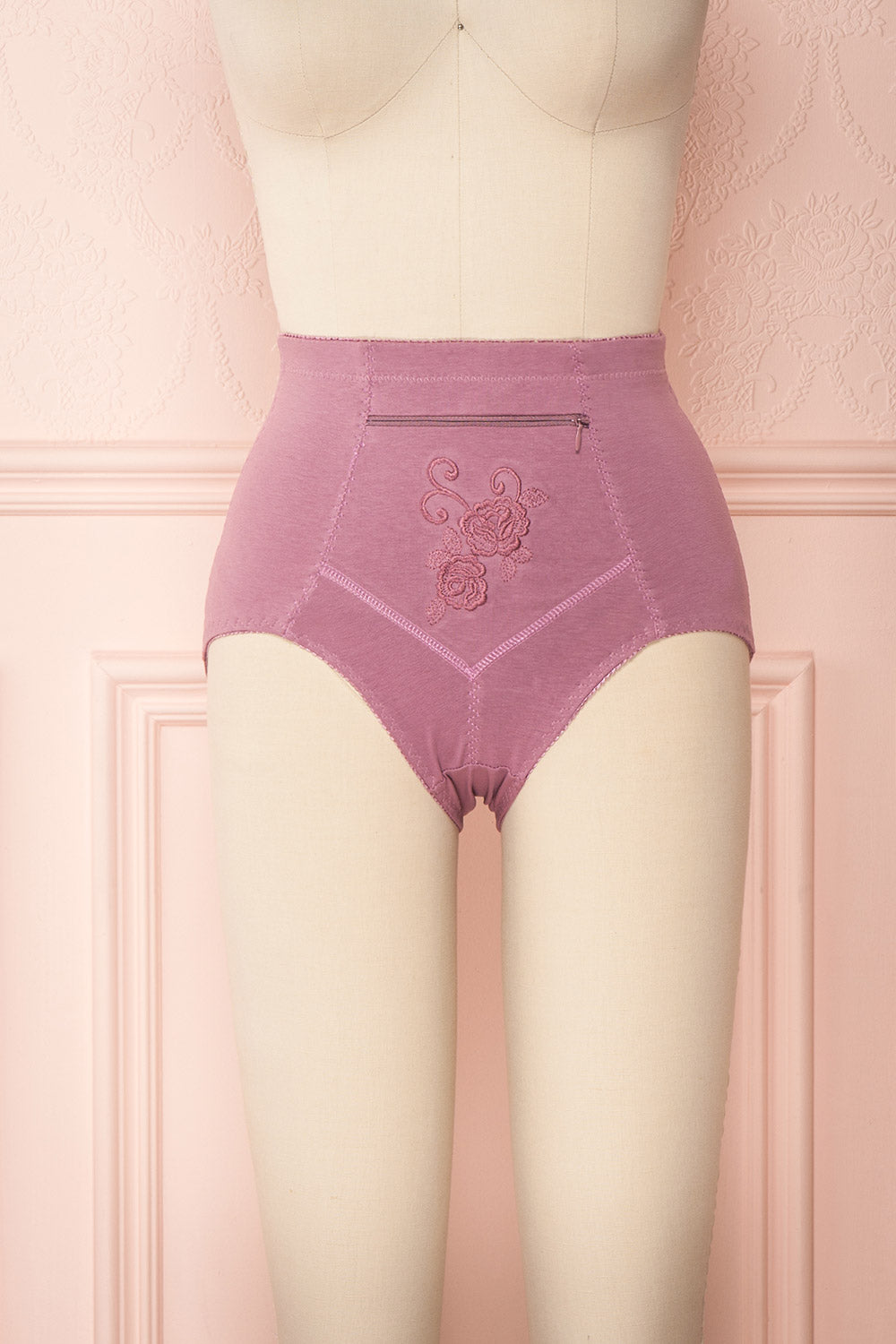 Bazyli Petal Purple High-Waist Brief with Pocket | Boutique 1861