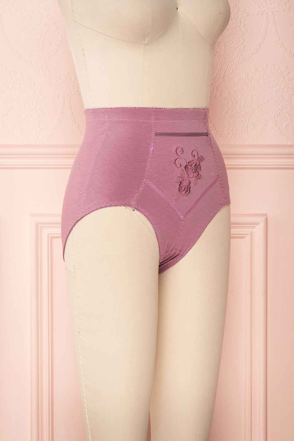 Bazyli Petal Purple High-Waist Brief with Pocket | Boutique 1861