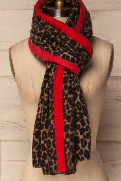 Belchatow Leopard Print Soft Knit Scarf | La Petite Garçonne 3